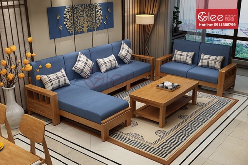Sofa gỗ phòng khách - GSG13