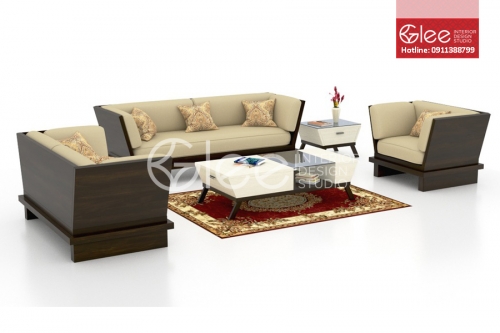 Sofa gỗ phòng khách - GSG35