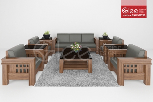 Sofa gỗ phòng khách - GSG01