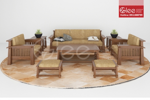 Sofa gỗ phòng khách - GSG03