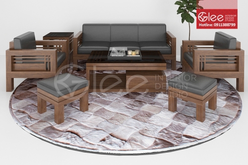 Sofa gỗ phòng khách - GSG05