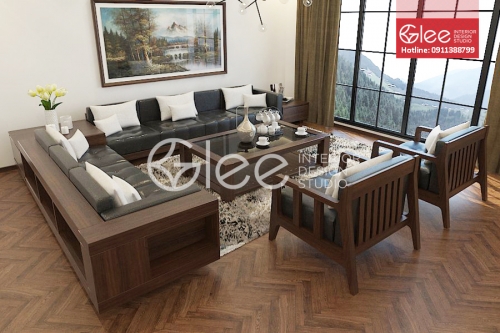 Sofa gỗ phòng khách - GSG31