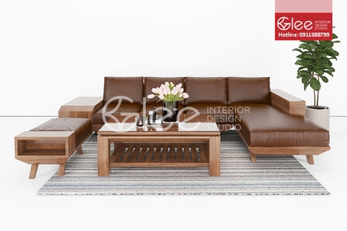 Sofa gỗ phòng khách - GSG37