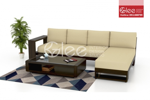 Sofa gỗ phòng khách - GSG32