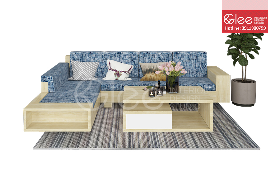 Sofa gỗ phòng khách - GSG21