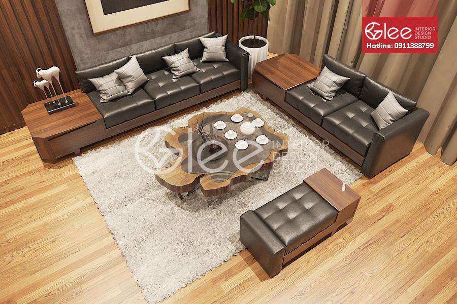 Sofa gỗ hiện đại - một điểm nhấn ấn tượng cho phòng khách